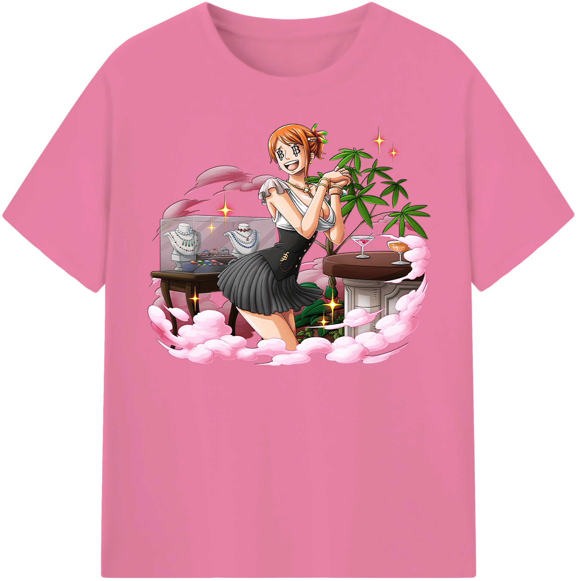ワンピース ナミ ONE PIECE Nami 綿100％半袖Tシャツ（フロントプリント）